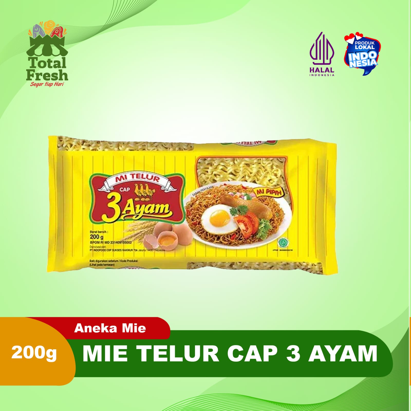 Mie Telor cap 3 Ayam